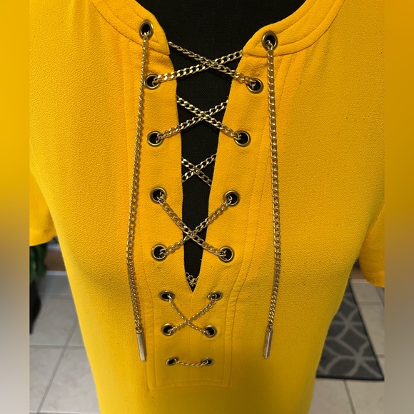 Michael Kors yellow tunic size S - Picture 4 of 6